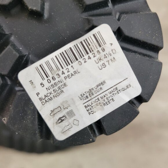 Clarks Womens Boots Size 7 M Black Suede Nissini Pearl Size Buckle New - Picture 12 of 13